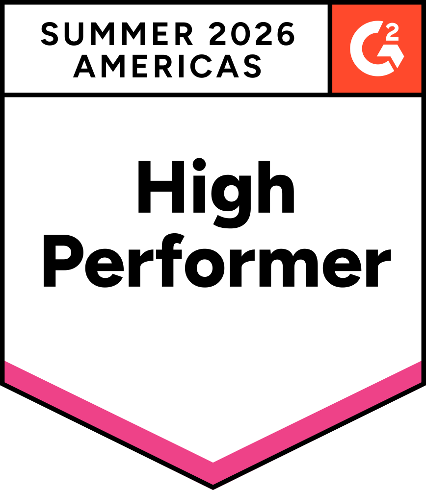High Performer Americas G2 Award Badge
