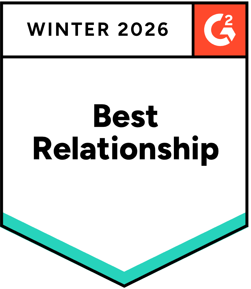 Best Relationship G2 Award Badge